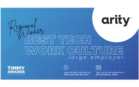 Award winner, Timmy Awards, Best Tech Work Culture, large employer