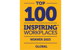 Award winner, top 100 inspiring workplaces 2023