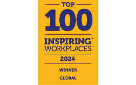 Award winner, top 100 inspiring workplaces Global 2024