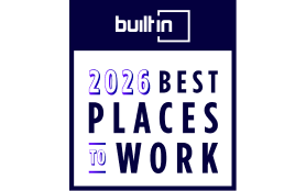 Award winner, BuiltIn, Best Remote Places to Work in 2026